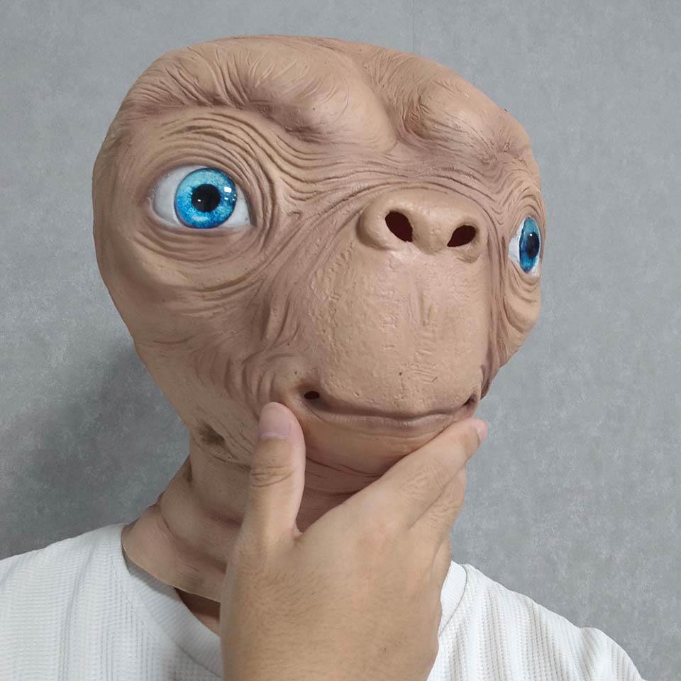 Realistic ET Alien Latex Mask  - Latex Alien Mask Realistic 评论和价格