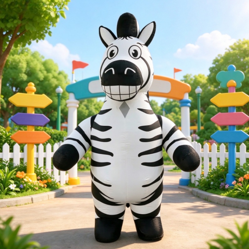 Funny Zebra Inflatable Mascot  - Costumes 评论和价格