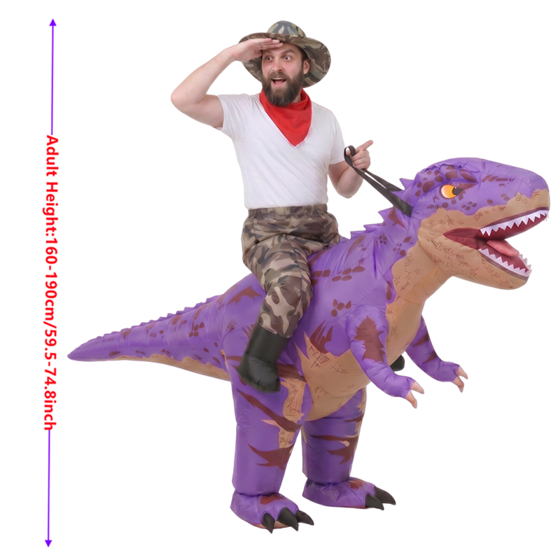 Funny Camo purple T-Rex Inflat - Costumes 评论和价格