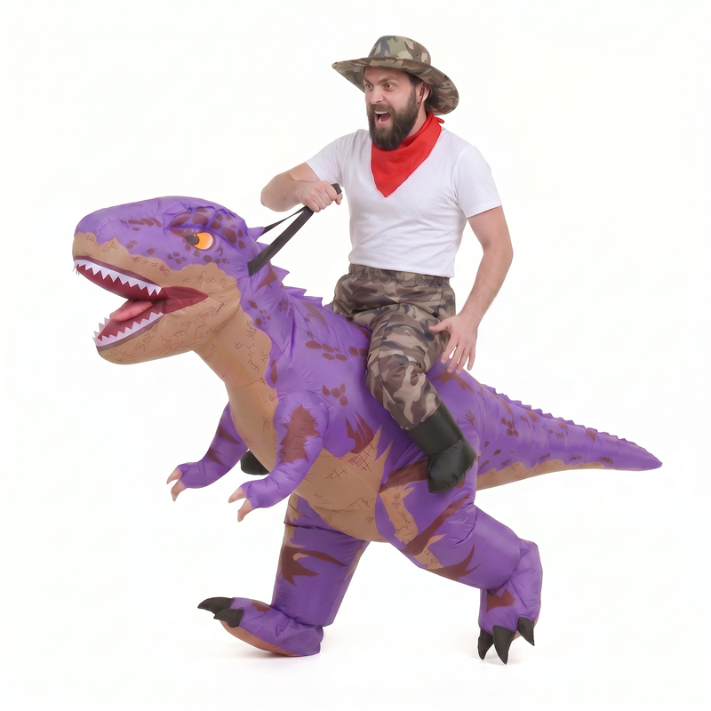 Funny Camo purple T-Rex Inflat - Costumes 评论和价格