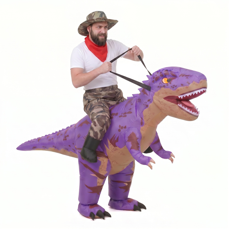 Funny Camo purple T-Rex Inflat - Costumes 评论和价格