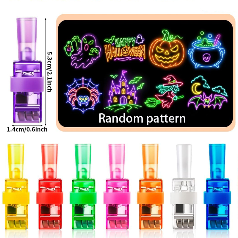 4/40PCS Halloween LED Finger L - Glow In The Dark Party Glasses 评论和价格