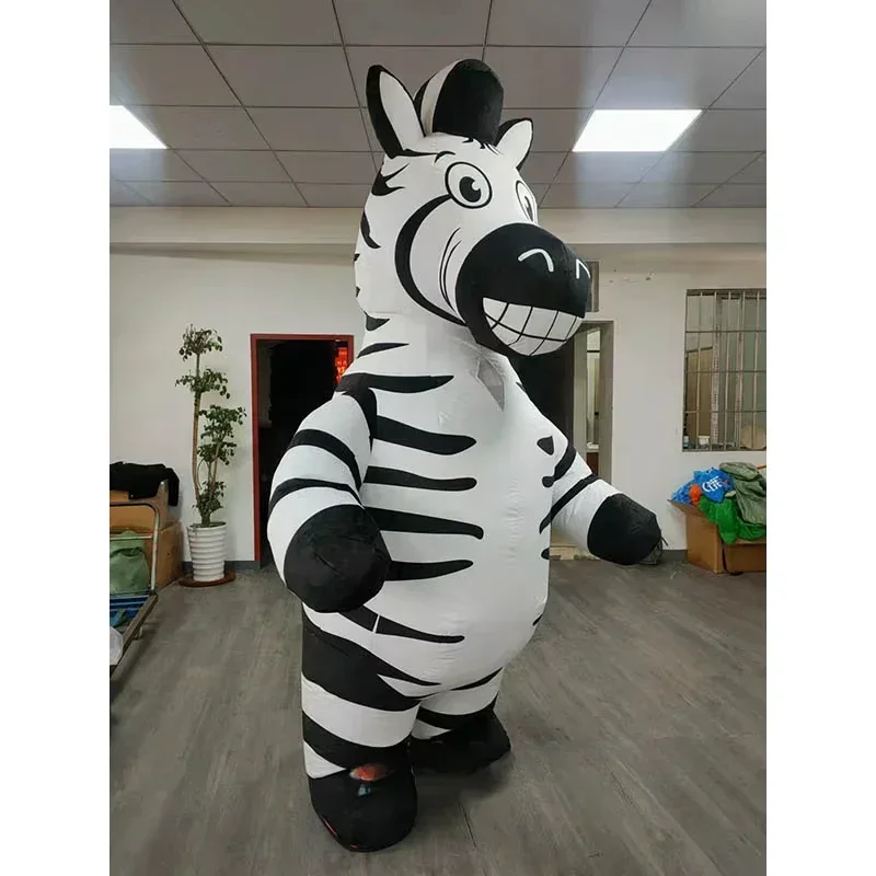 Inflatable Zebra Mascot Costum - Costumes 评论和价格