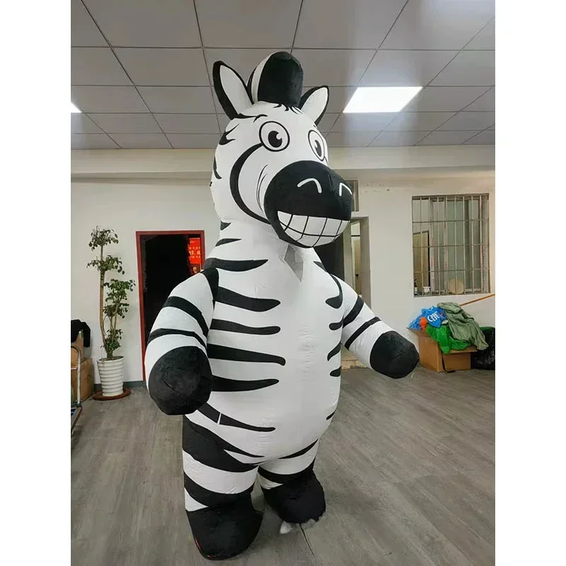 Inflatable Zebra Mascot Costum - Costumes 评论和价格