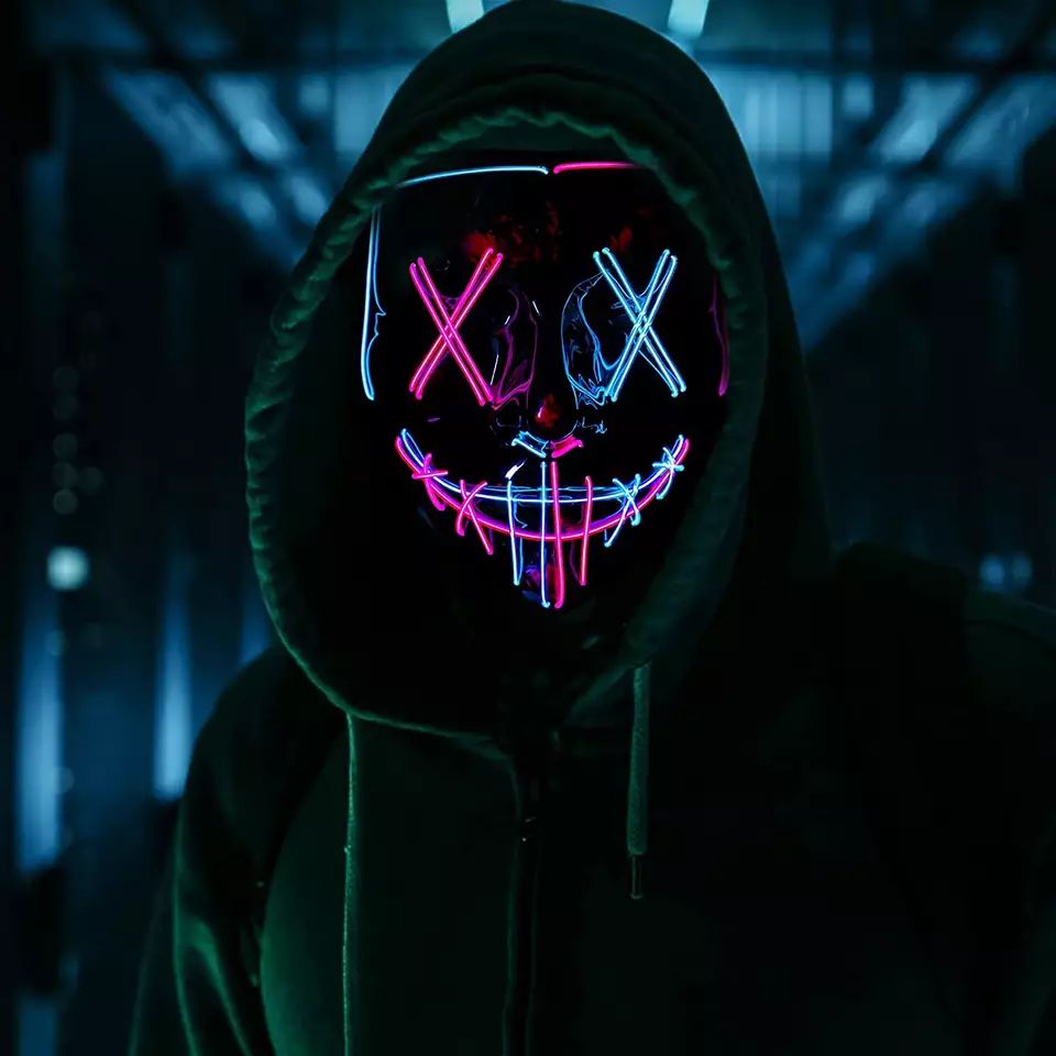 LED Light up Mask for Hallowee - Led Purge Mask Halloween 评论和价格