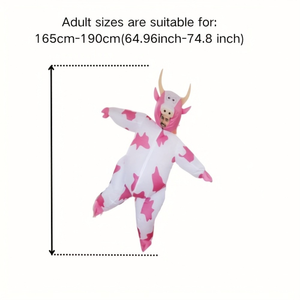Funny Inflatable Pink Cow Cost - Costumes 评论和价格