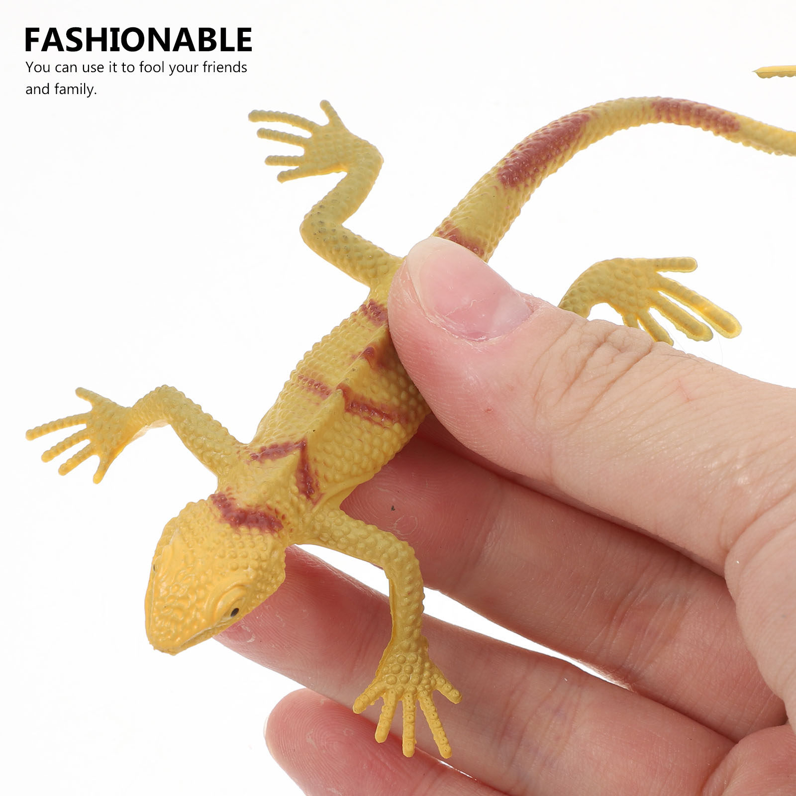 12Pcs Realistic Gecko Simulati - Prank Toys 评论和价格