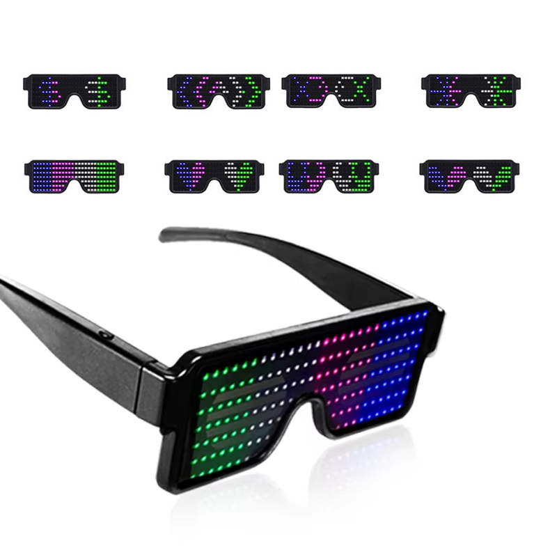 LED Glasses Light Up Dynamic P - Glow In The Dark Party Glasses 评论和价格