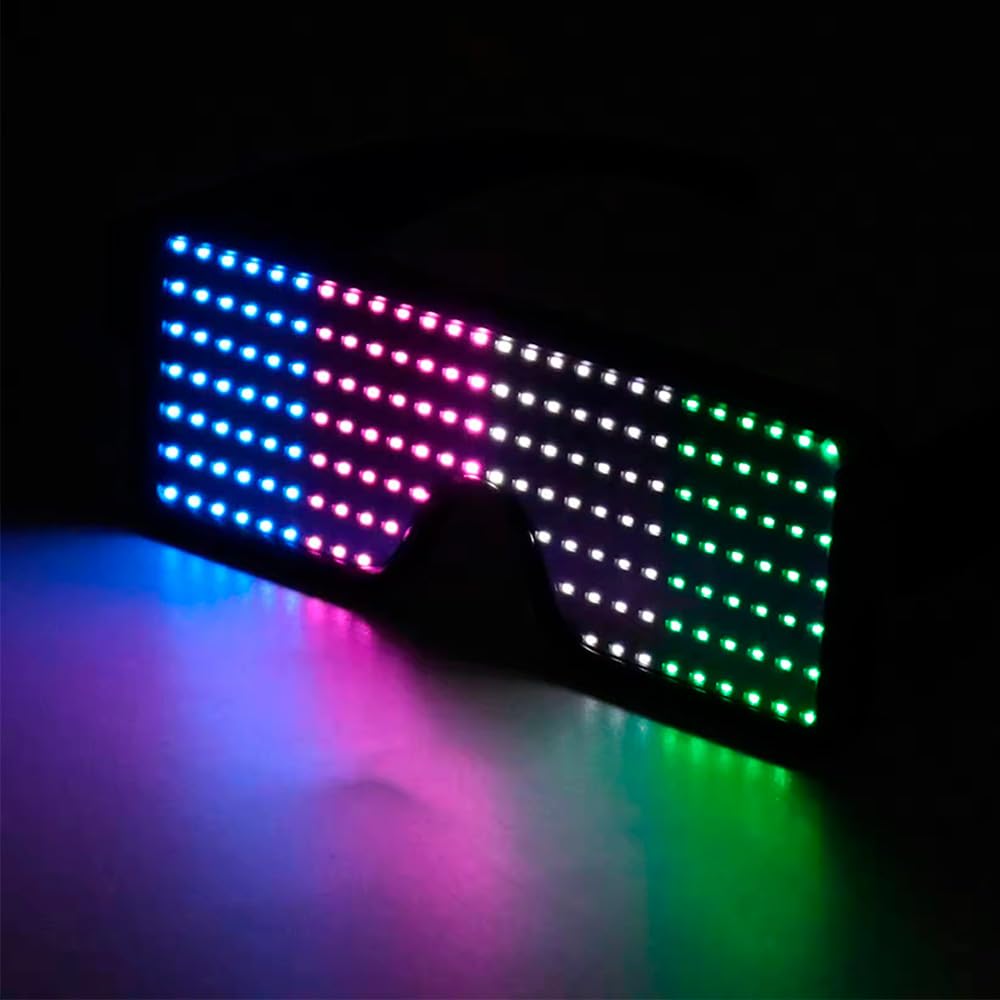 LED Glasses Light Up Dynamic P - Glow In The Dark Party Glasses 评论和价格