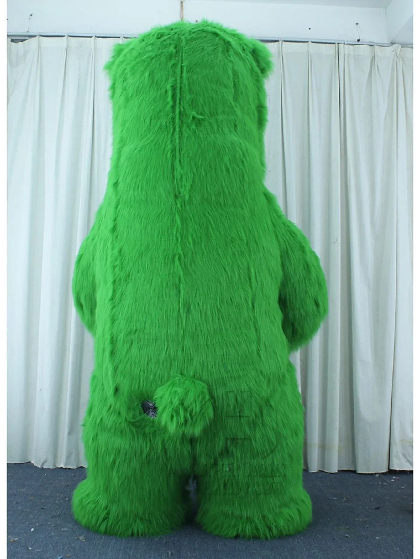 Furry Green Bear Inflatable Ma - Costumes 评论和价格