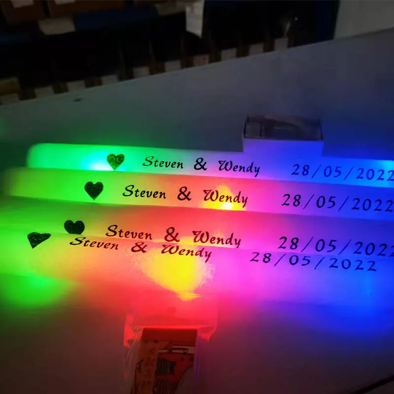 Customized LED Glow Sticks Lig - Flashing Led Foam Sticks Party 评论和价格