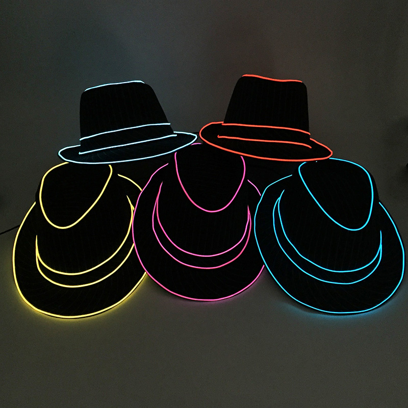 Men Gift Neon EL Wire Glowing  - Glow In The Dark Party Glasses 评论和价格