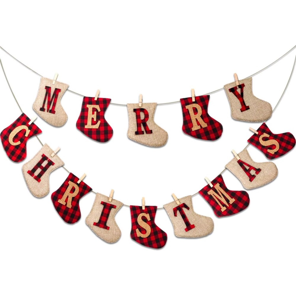 Sock-shaped Christmas Hanging  - Party Supplies 评论和价格