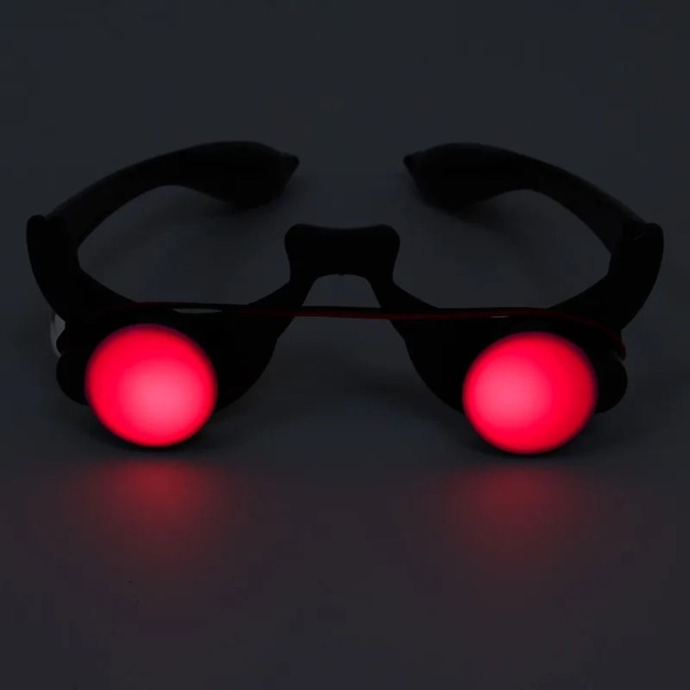 ABS LED Eyewear Red Eyes Glass - Glow In The Dark Party Glasses 评论和价格